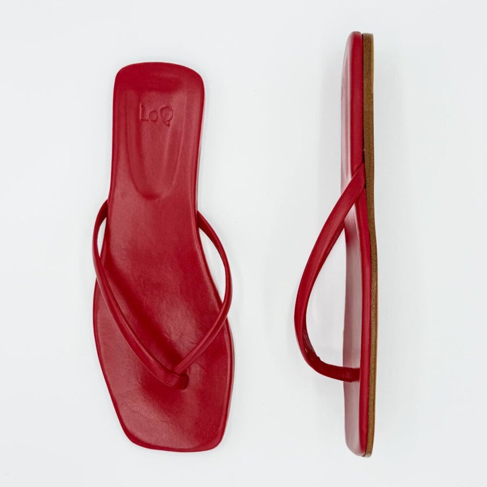 LoQ Salina Sandal in Rojo, Size 37